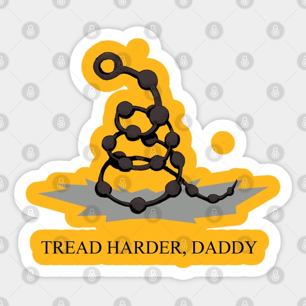 Tread Harder Sticker by LVBart